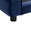 Dog Sofa Blue 28.3"x17.7"x11.8" Plush