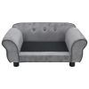 Dog Sofa Gray 28.3"x17.7"x11.8" Plush