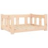 Dog Bed 25.8"x19.9"x11" Solid Wood Pine
