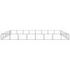 Dog Kennel Black 516.7 ft² Steel