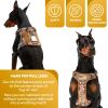 Tactical Dog Harness with Handle, Medium. Desert Camouflage 900D Nylon Tactical Dog Vest Harness. No Pull Breathable Dog Tactical Harness with Adjusta