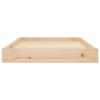 Dog Bed 36"x25.2"x3.5" Solid Wood Pine