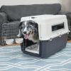 Plastic Dog IATA Airline Approved Kennel Carrier, Large, 1 Piece